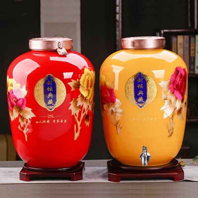 60斤景德镇高档工艺酒坛（5色可选）