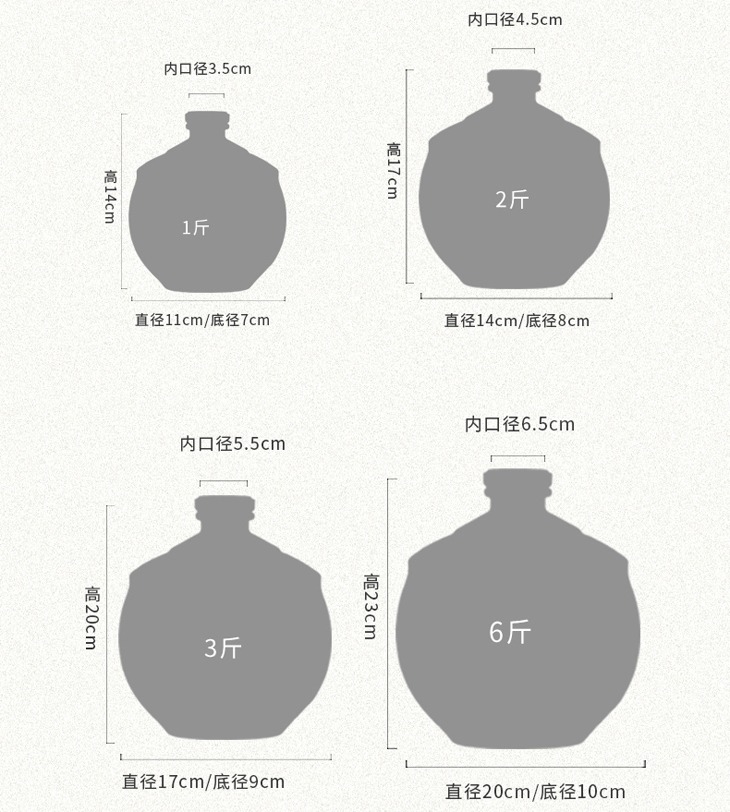 1斤2斤3斤6斤青釉私藏小酒坛子