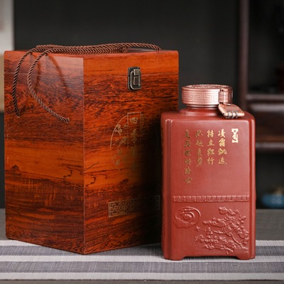 6斤装紫砂工艺酒坛（梅兰竹菊）
