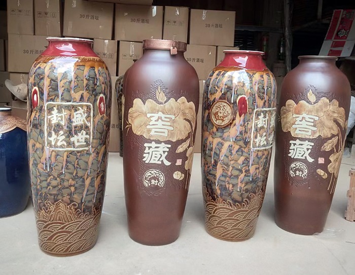 180斤景德镇陶瓷直筒窖藏酒坛