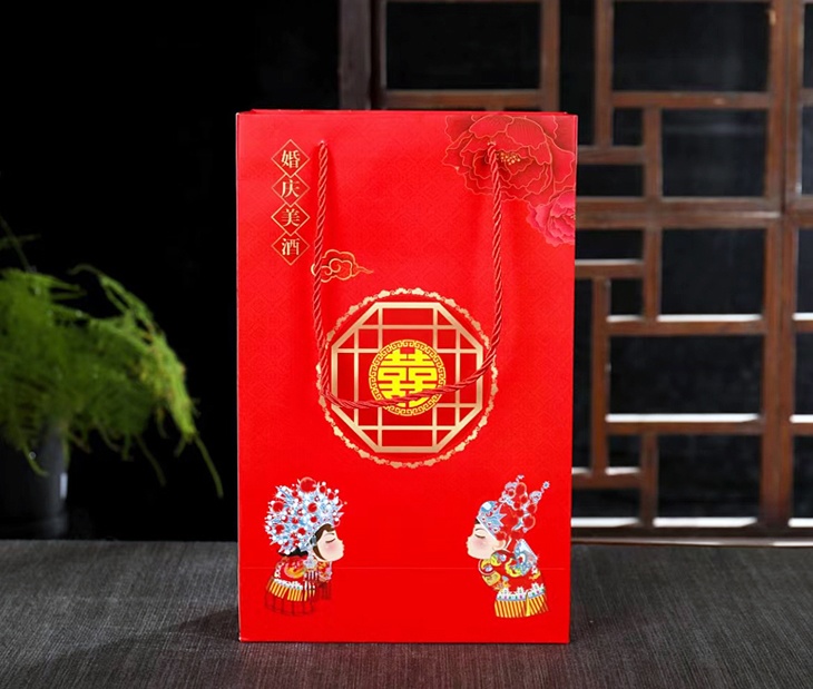 婚庆陶瓷酒瓶礼盒（喜结良缘）