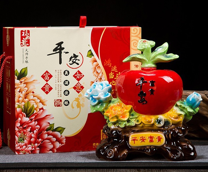 三斤工艺陶瓷酒坛（平安富贵）