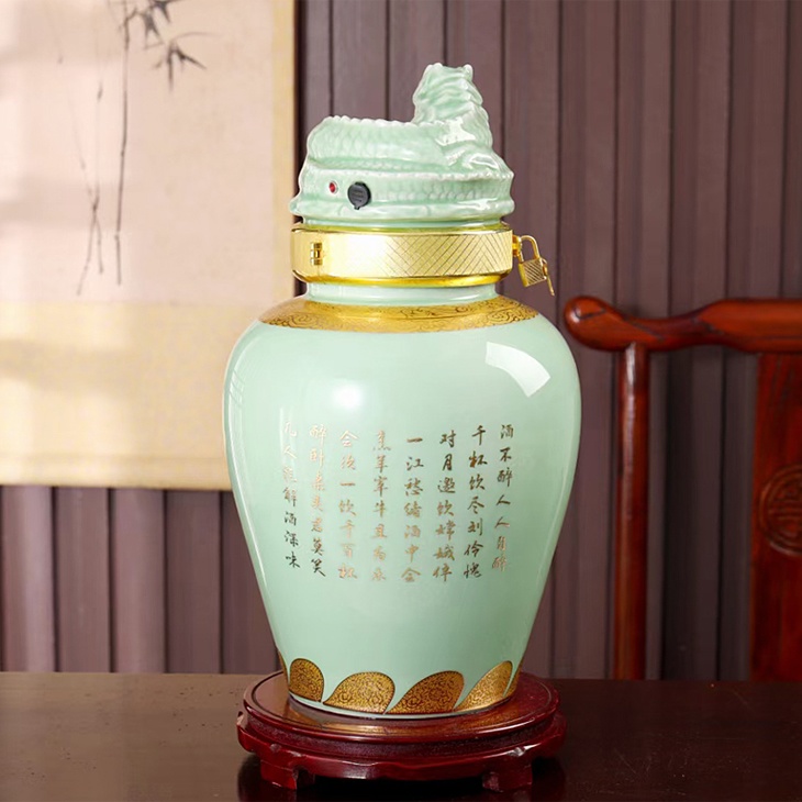 10斤装智能按键式高档陶瓷酒坛