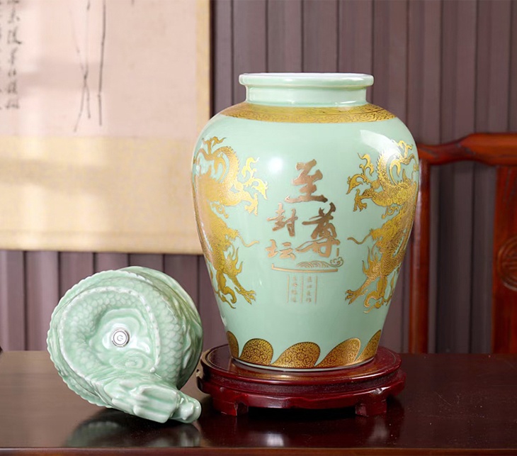10斤装智能按键式高档陶瓷酒坛