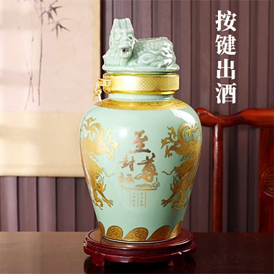 10斤装智能按键式高档陶瓷酒坛