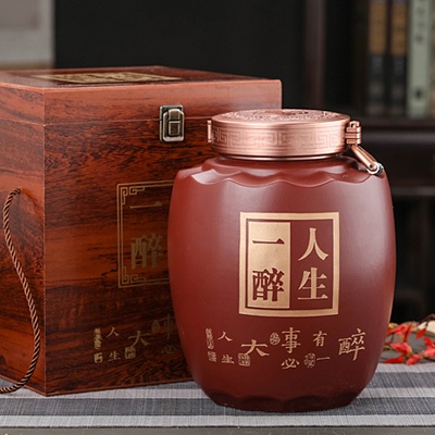 5斤10斤紫砂酒坛子（人生一醉）