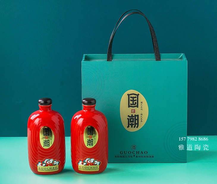 一斤装精美个性陶瓷酒坛（国潮）