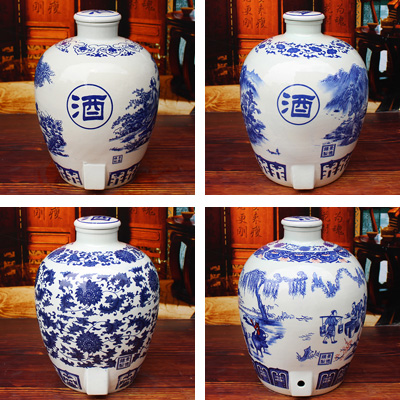 雅道青花陶瓷酒坛系列
