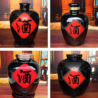 黑色酒字酒坛系列