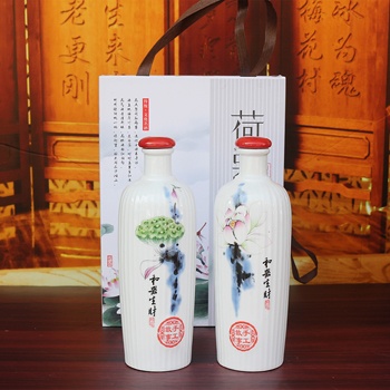 1斤装髙白和器生财陶瓷酒坛礼盒