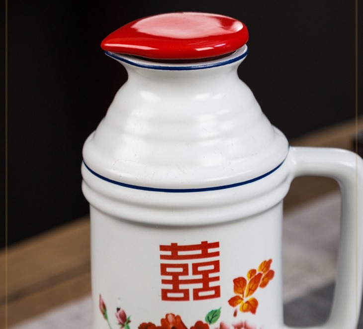 一斤装怀旧个性陶瓷酒坛（幸福）