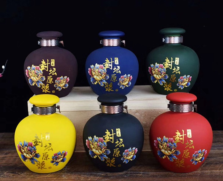 2斤哑光陶瓷小酒坛（封坛原浆）