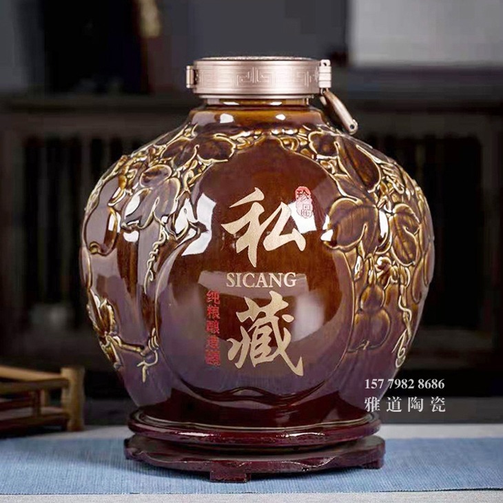 5斤10斤工艺陶瓷酒坛（难得糊涂）