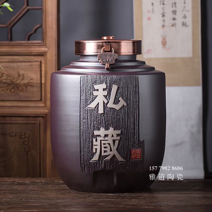 5斤至100斤高温颜色釉陶瓷酒坛
