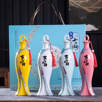 景德镇1斤个性陶瓷酒坛（东方古韵）