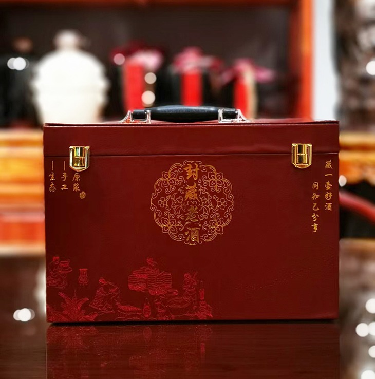 景德镇1斤工艺陶瓷酒坛（三色可选）