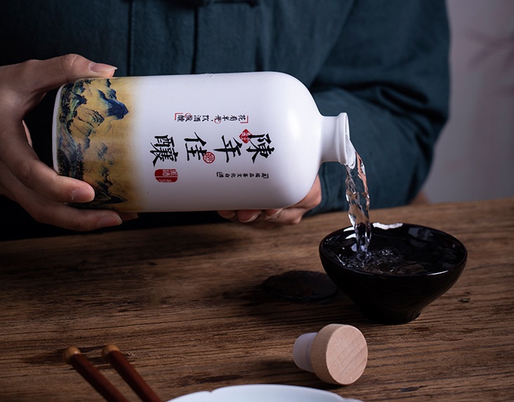 陈年佳酿景德镇高档1斤装陶瓷酒瓶