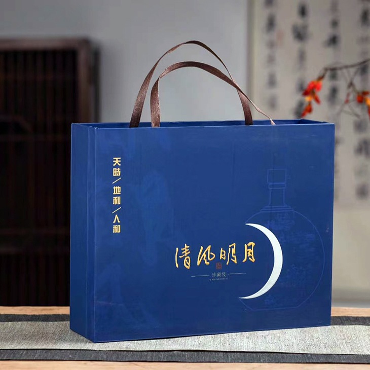 一斤装清风明月个性陶瓷小酒坛礼盒