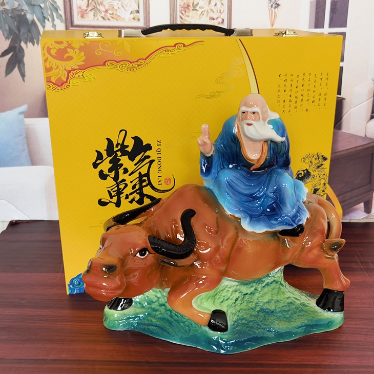 5斤装紫气东来高档礼品陶瓷酒坛