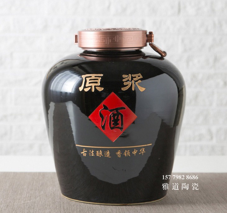 5斤至200斤黑色陶瓷酒坛系列