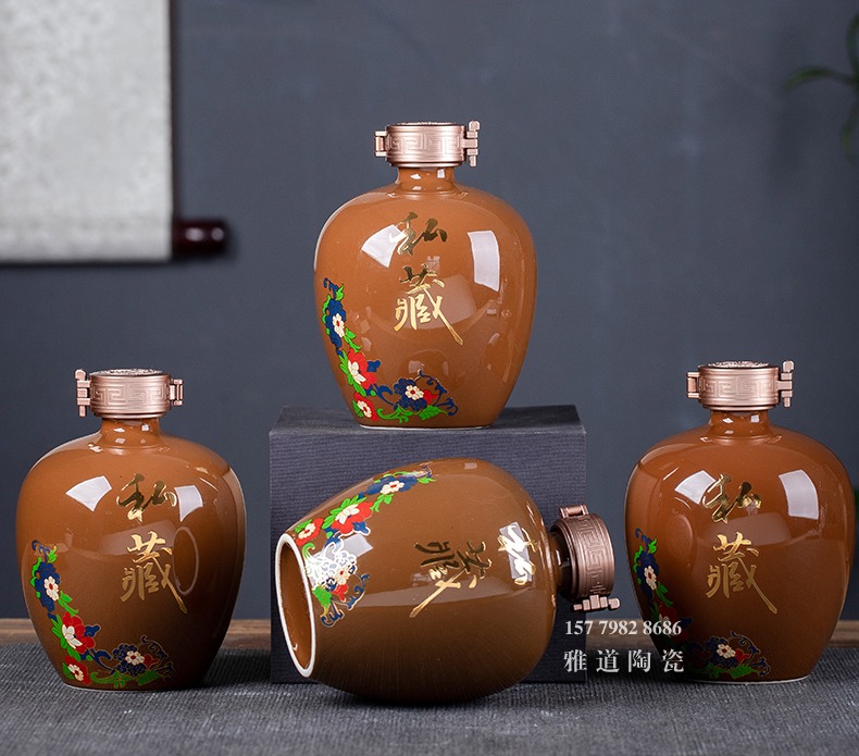 1斤中国风私藏原浆小酒坛子