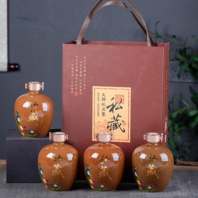 景德镇1斤私藏原浆小酒坛子