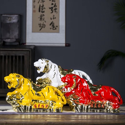 5斤工艺陶瓷酒坛（福虎招财）