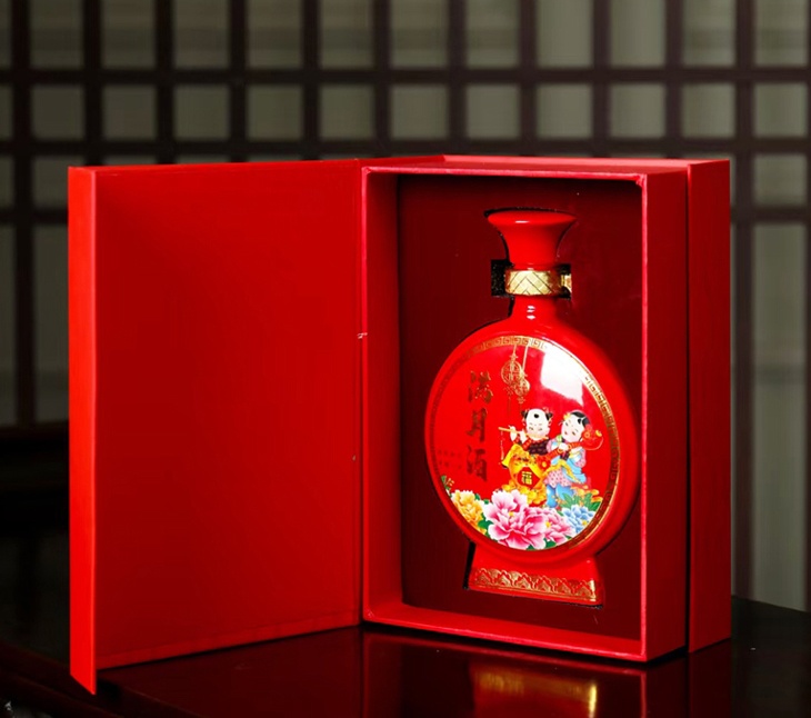 景德镇一斤陶瓷酒坛（府喜宴客）
