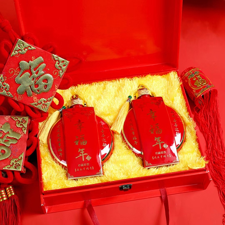 一斤装贺岁酒坛礼盒（幸福年）