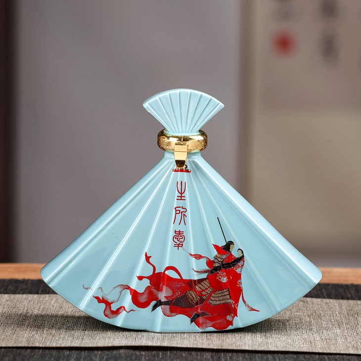 一斤创意陶瓷酒坛（一生所爱）(图3)