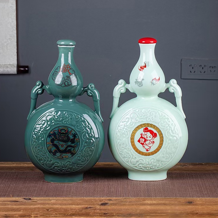 1斤2斤6斤12斤葫芦酒坛(图1)