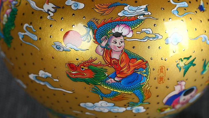 3斤装葫芦陶瓷酒坛（十二生肖）(图4)