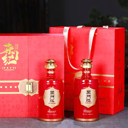 一斤装精品陶瓷酒坛礼盒（开门红）