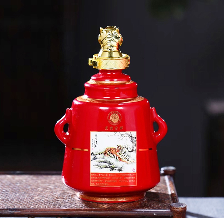 1斤5斤精品小酒坛子（瑞虎呈祥）(图3)
