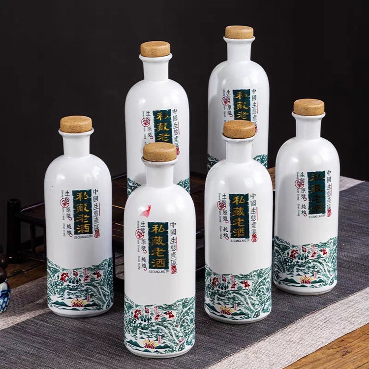 1斤私藏老酒陶瓷酒坛（ 6瓶装）