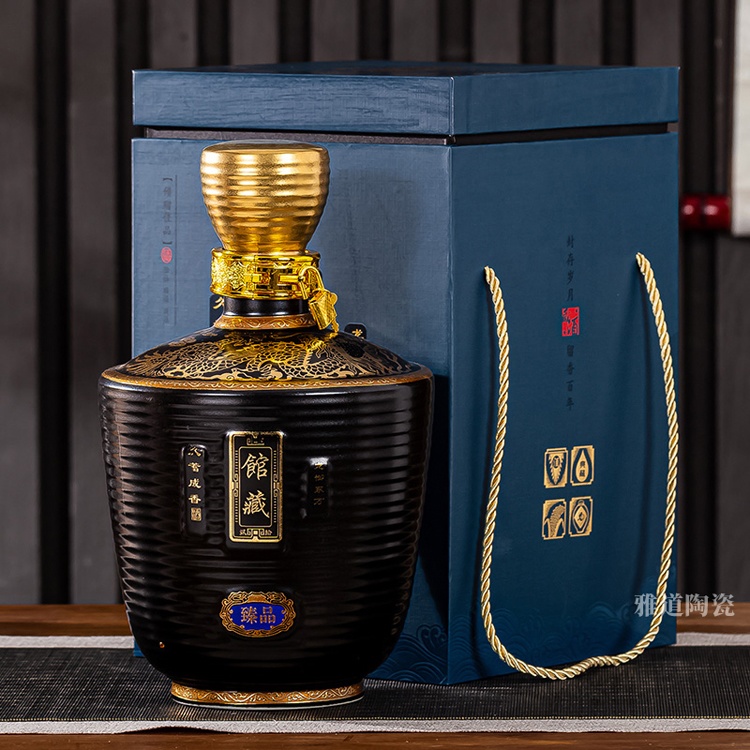 1斤3斤5斤精致陶瓷酒坛（馆藏）(图6)