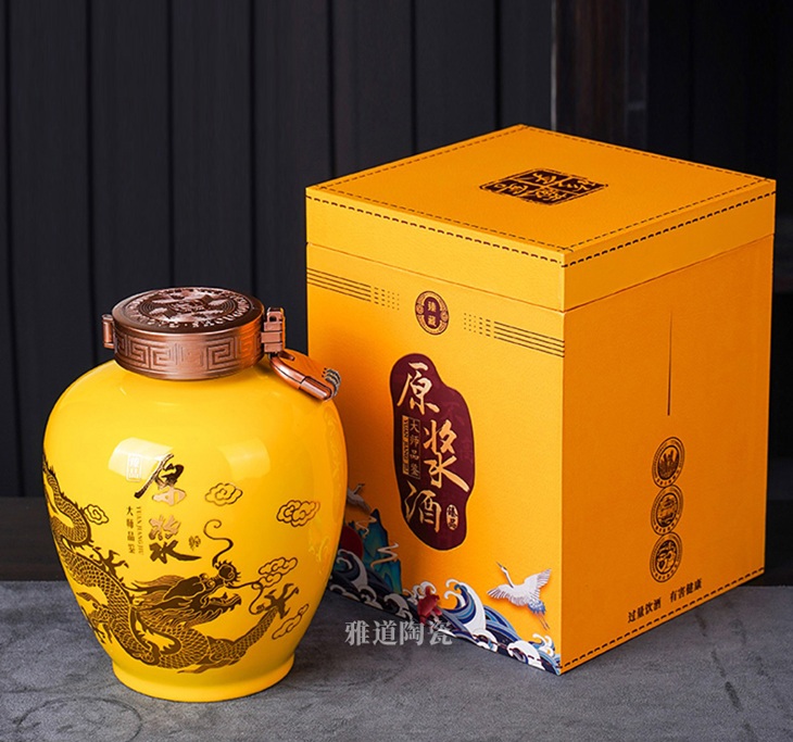 3斤装原浆龙景德镇陶瓷小酒坛(图7)