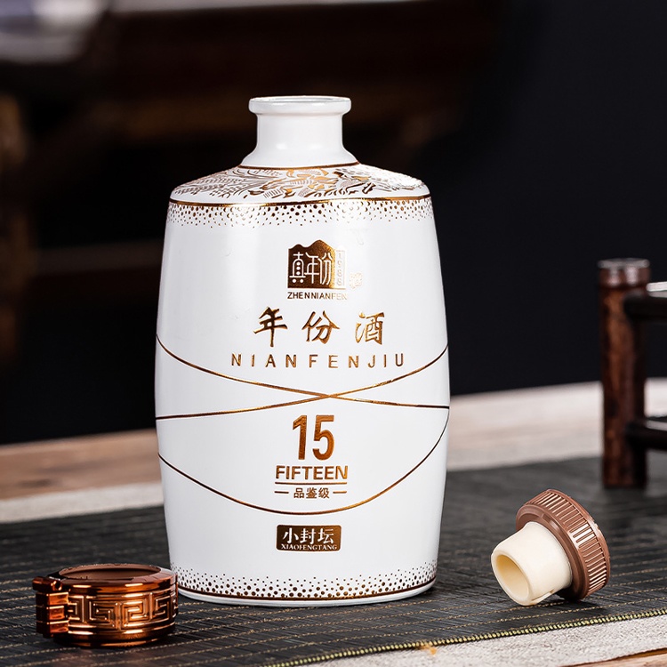 1斤装景德镇精美陶瓷酒坛6瓶礼盒(图4)