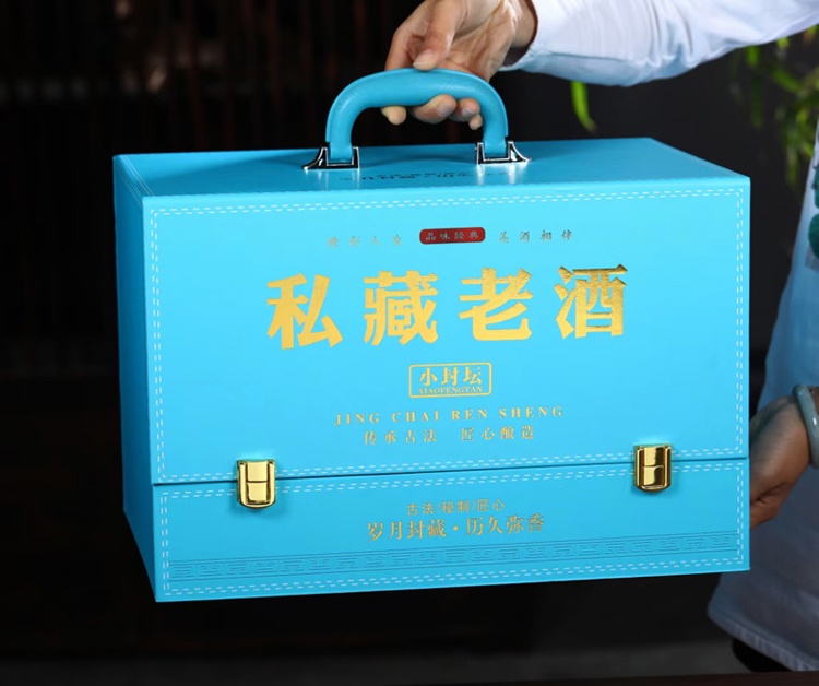 1斤装景德镇精美陶瓷酒坛6瓶礼盒(图7)