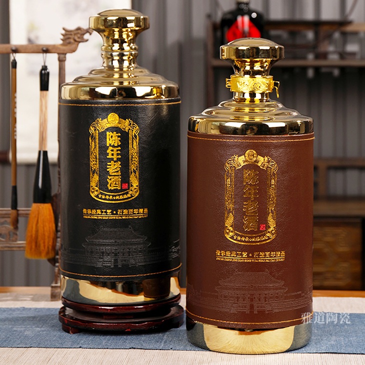 五斤装陶瓷高档散装白酒空酒坛(图3)