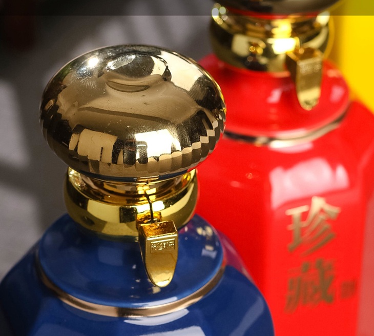 一斤装精致陶瓷酒坛礼盒（前程似锦）(图9)