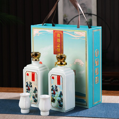 一斤装陶瓷酒坛礼盒（高端定制）