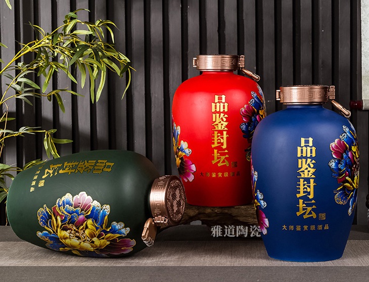 3斤5斤10斤装品鉴封坛陶瓷酒坛(图1)