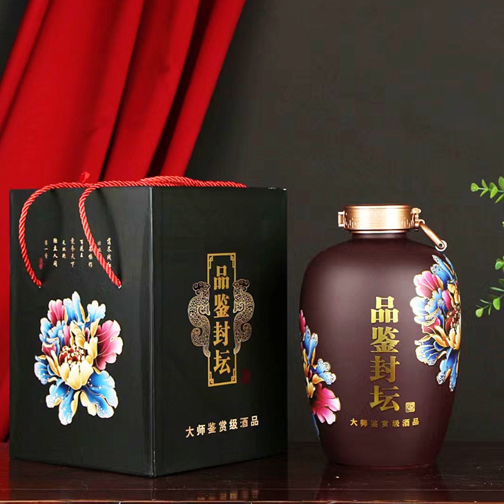 3斤5斤10斤装品鉴封坛陶瓷酒坛(图2)