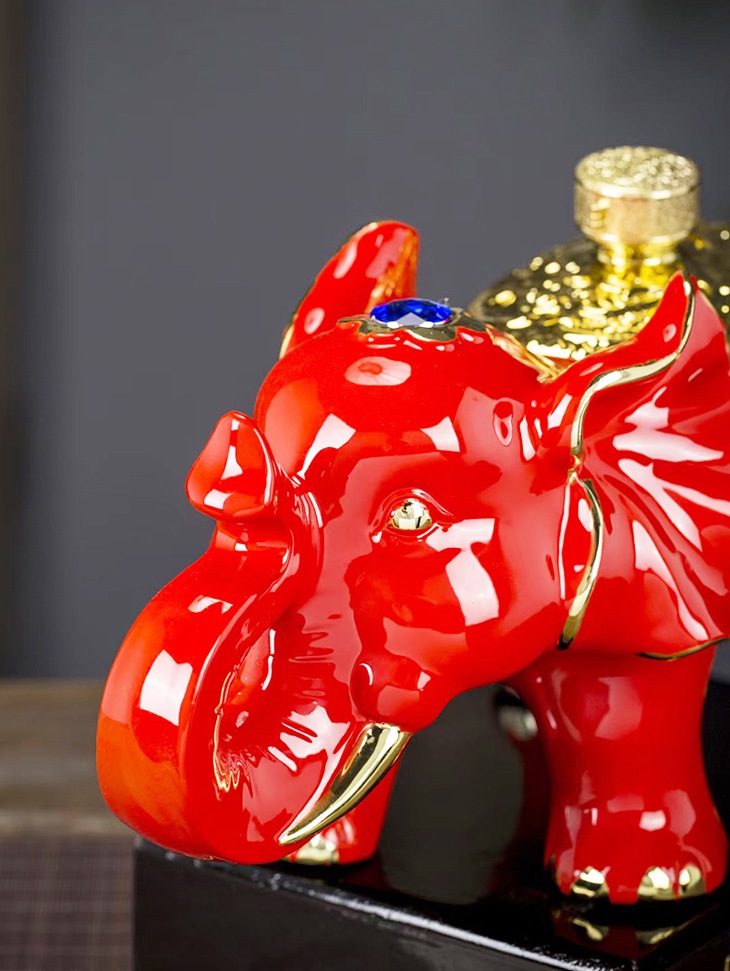 5斤盛世吉祥大象工艺陶瓷酒坛(图4)