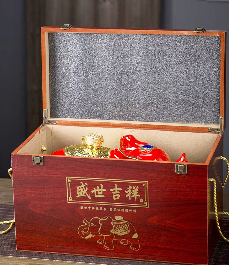 5斤盛世吉祥大象工艺陶瓷酒坛(图7)