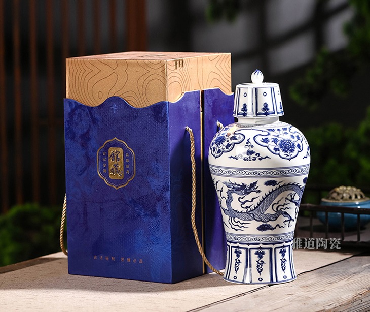 1斤3斤5斤10斤20斤龙纹复古陶瓷酒坛(图3)