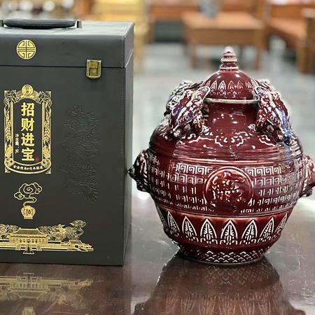 18斤装郎红招财进宝高档陶瓷酒坛