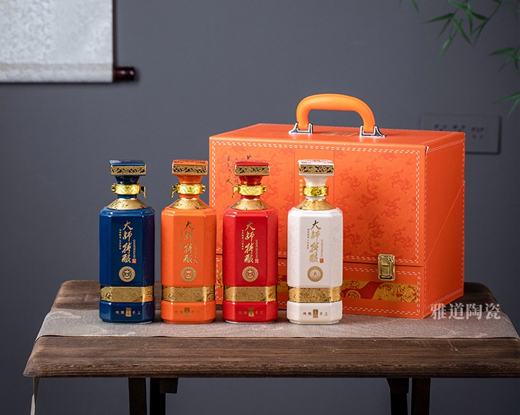 一斤装大师特酿景德镇陶瓷酒坛(图1)