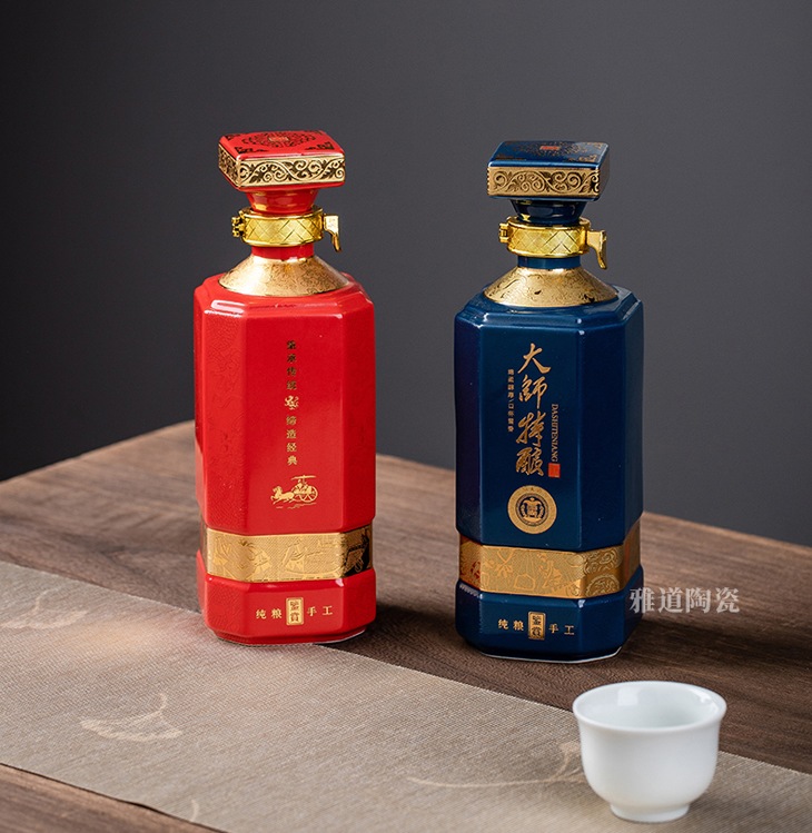 一斤装大师特酿景德镇陶瓷酒坛(图5)